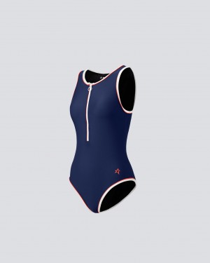 Perfect Moment Active One-Piece Swimsuit Azul Marino | HZE023895
