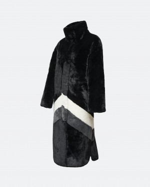 Perfect Moment Astrid Faux Fur Coat Negros | LRM429805