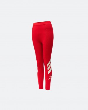Perfect Moment Cable Merino Lana Legging Rojos | HCT682713