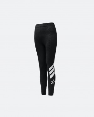 Perfect Moment Cable Merino Lana Legging Negros | PTG652197