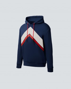 Perfect Moment Chevron Hoodie Azul Marino | QHC713408