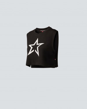 Perfect Moment Cropped Star Tank Negros | MWF643807