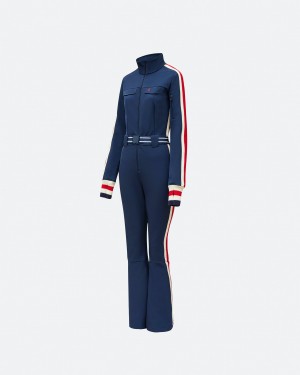 Perfect Moment Crystal Ski Suit Azul Marino | SUZ053789
