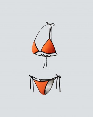 Perfect Moment Hampton Reversible Bikini Naranjas | VUL562317