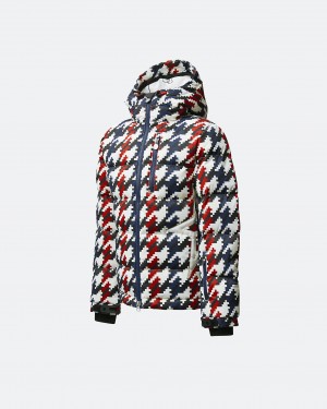 Perfect Moment Houndstooth Mojo Down Jacket Houndstooth | GNY675139