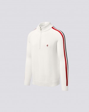 Perfect Moment LA Tour IV Merino Lana Half-Zip Blancos | WBI143650