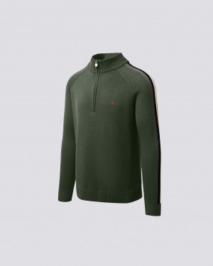 Perfect Moment LA Tour IV Merino Lana Half-Zip Verdes Oscuro | BYI987451
