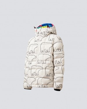 Perfect Moment Polar Bear Reversible Nanuk Down Jacket Blancos Negros | WOC248175
