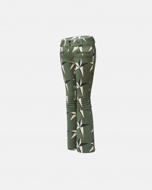 Perfect Moment Star Print Aurora Flare Pant Verdes Oscuro | YLT157864
