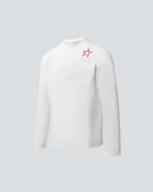 Perfect Moment Super Stripe Long Sleeve Fitness Tee Blancos | LGU306249