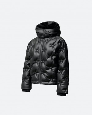 Perfect Moment Supernova Vegan Cuero Down Jacket Negros | ZIO381564