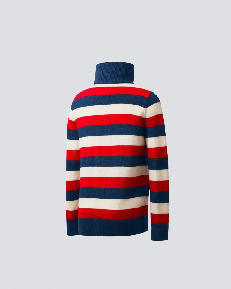 Perfect Moment A Rayas Merino Lana Sueter Azul Marino | AGB809427
