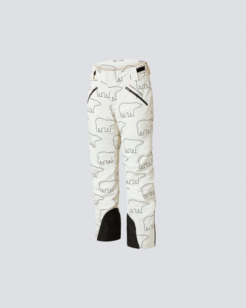 Perfect Moment Bear Print Chamonix Pant Blancos Negros | LEZ610538