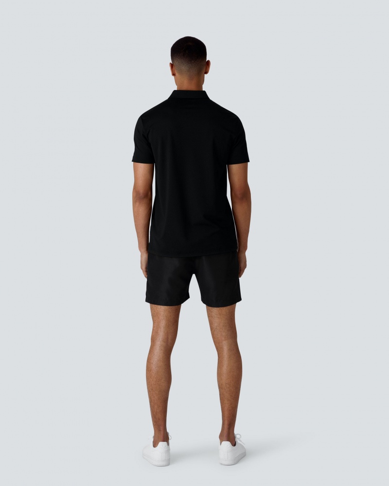 Perfect Moment Beaufort Polo Top Negros | YUH952087