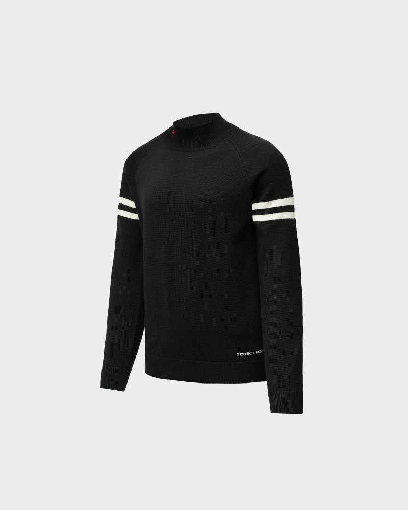 Perfect Moment Chamonix Merino Lana Turtleneck Negros | YOR153894