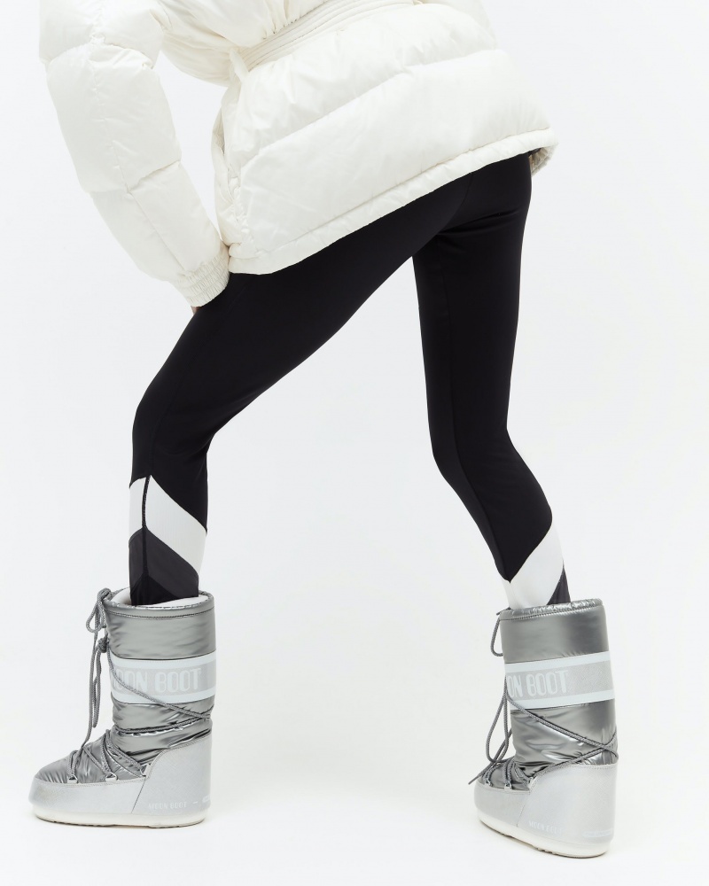 Perfect Moment Chevron Legging Negros | YWZ078453