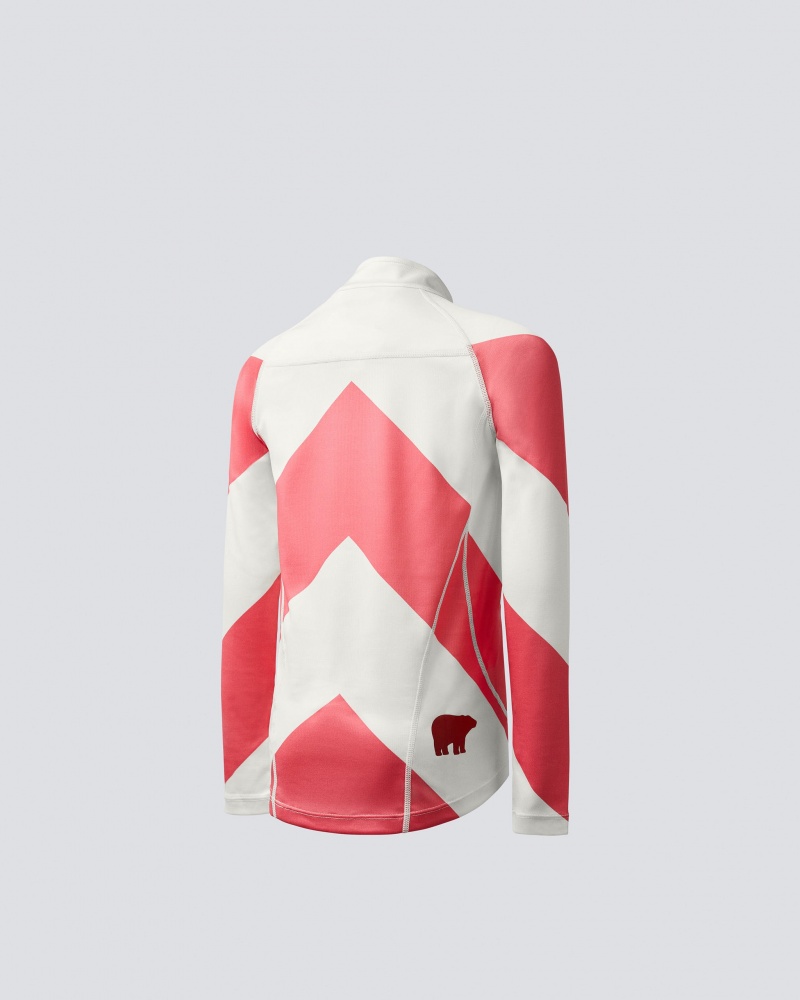 Perfect Moment Chevron Thermal Half-Zip Blancos Rosas | MEI981702