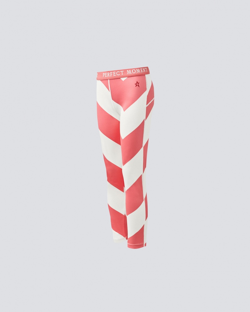 Perfect Moment Chevron Thermal Pant Blancos Rosas | RIW352849