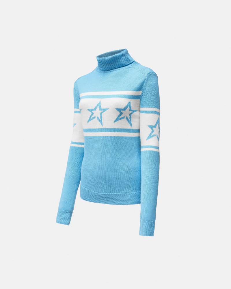 Perfect Moment Chopper Merino Lana Sueter Azules | CBQ758630