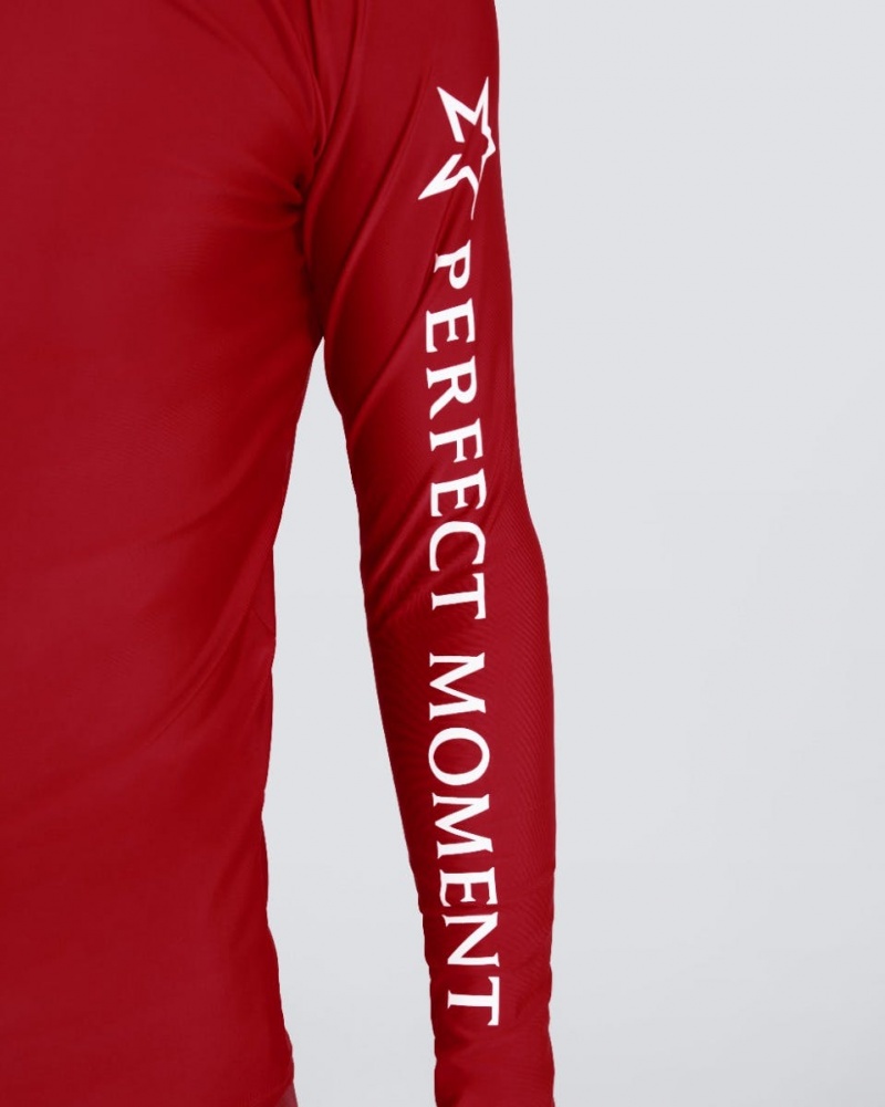 Perfect Moment Colour-Block Rash Guard Rojos | DCV637892