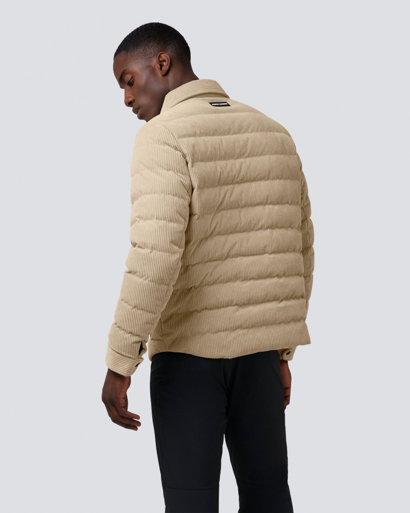 Perfect Moment Corduroy Down Shirt Jacket Blancos | KHQ351680