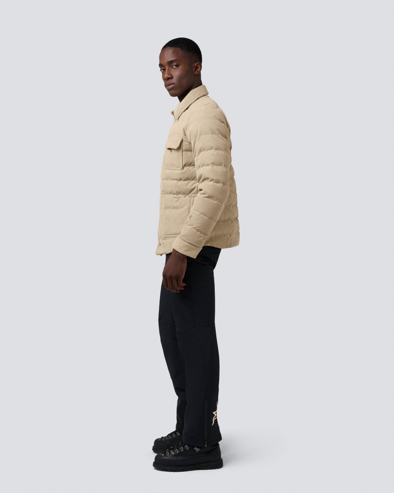 Perfect Moment Corduroy Down Shirt Jacket Blancos | KHQ351680