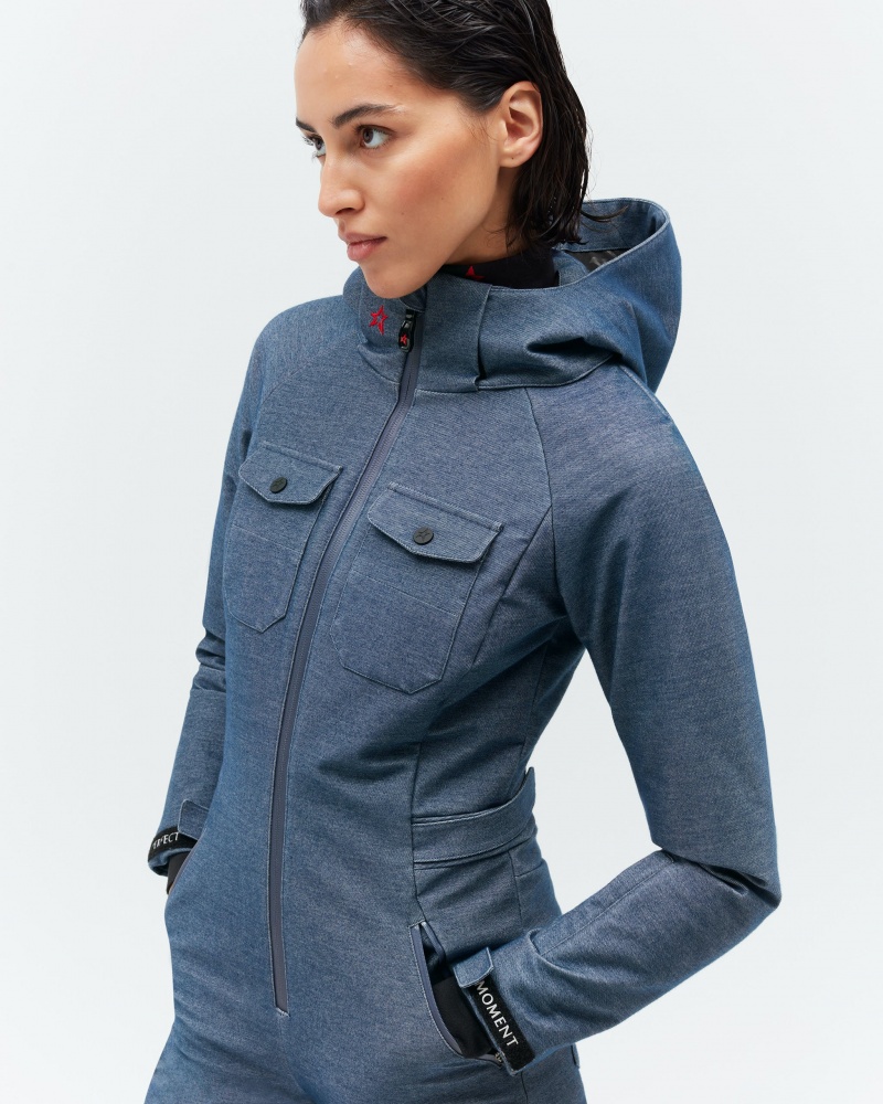 Perfect Moment Corrie Denim Ski Suit Azules | IJR832176