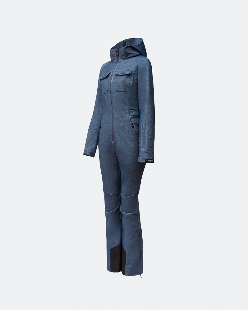 Perfect Moment Corrie Denim Ski Suit Azules | IJR832176