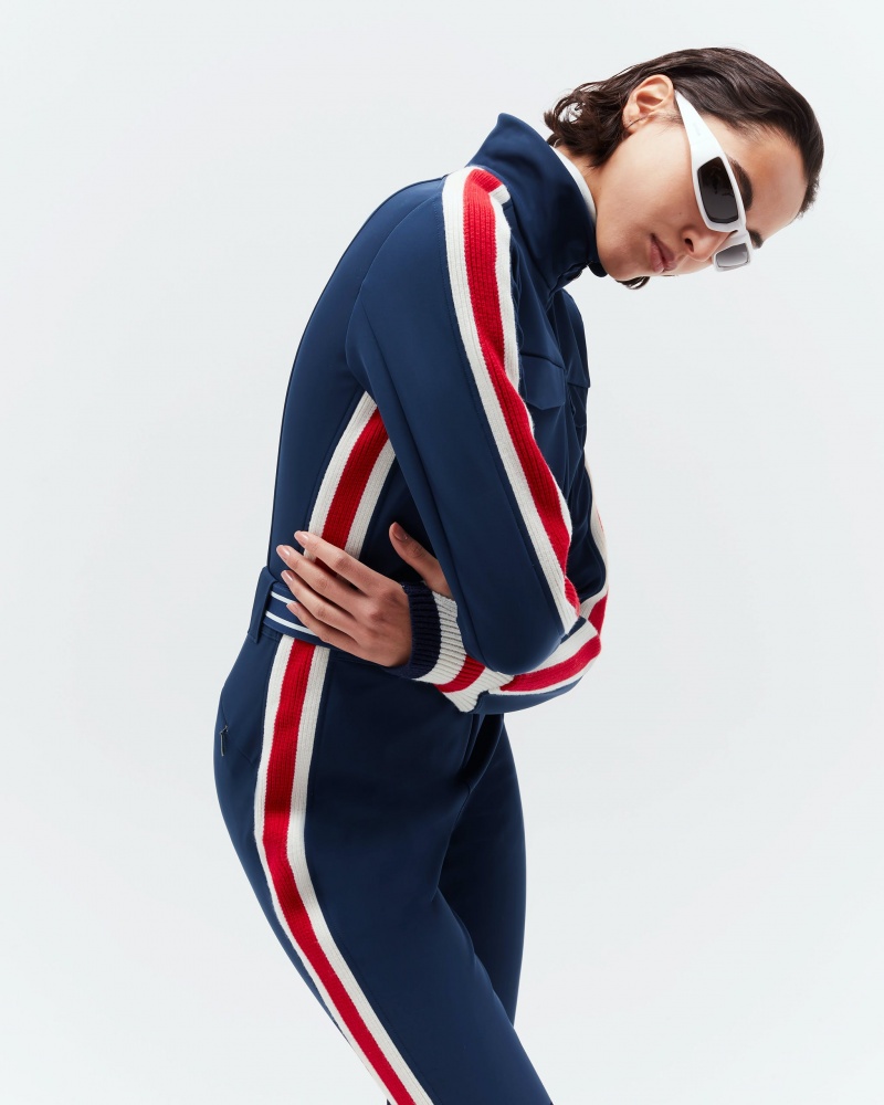 Perfect Moment Crystal Ski Suit Azul Marino | SUZ053789