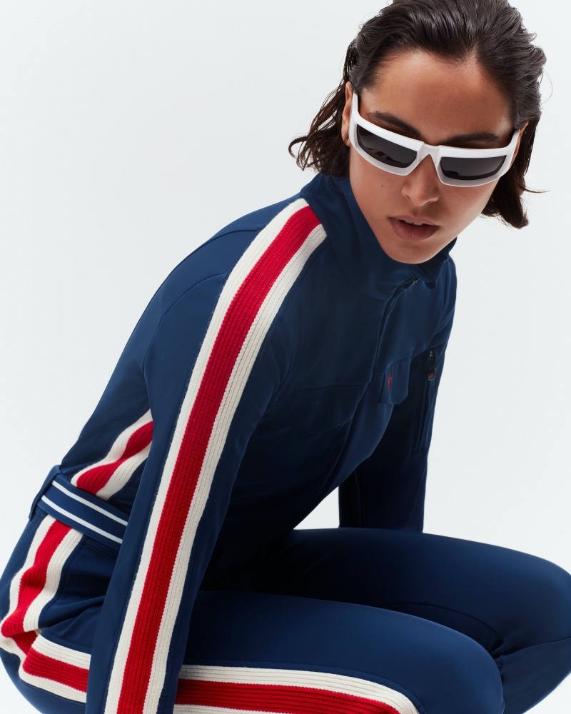 Perfect Moment Crystal Ski Suit Azul Marino | SUZ053789