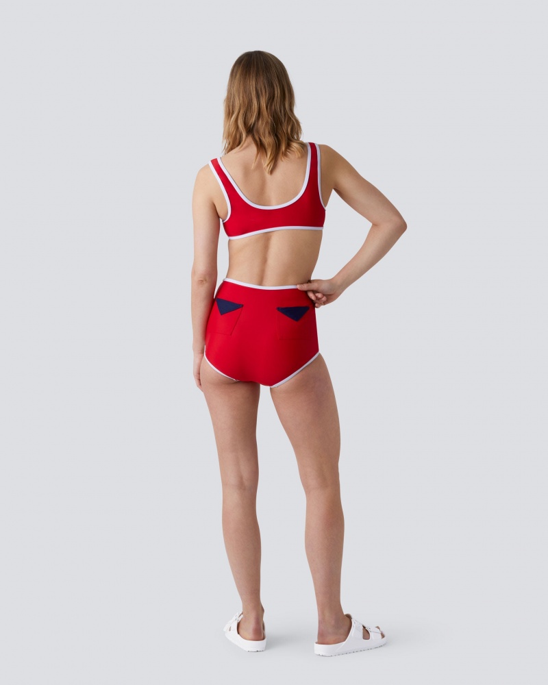 Perfect Moment High Cintura Bikini Rojos | KXI503162