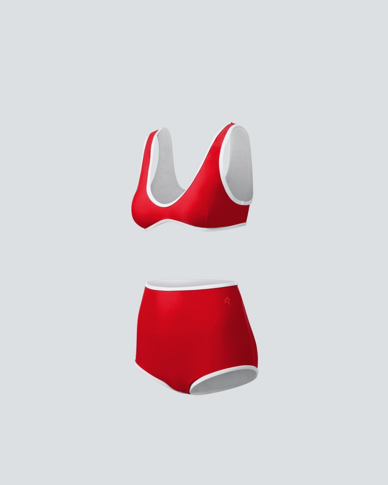 Perfect Moment High Cintura Bikini Rojos | KXI503162