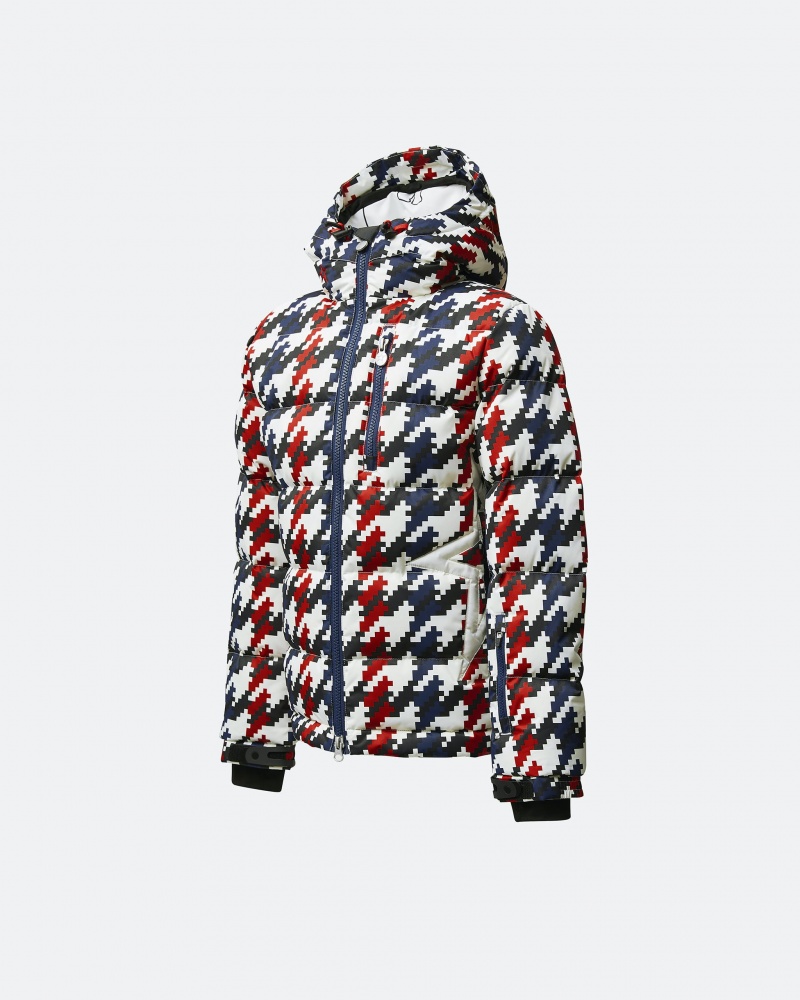 Perfect Moment Houndstooth Mojo Down Jacket Houndstooth | GNY675139