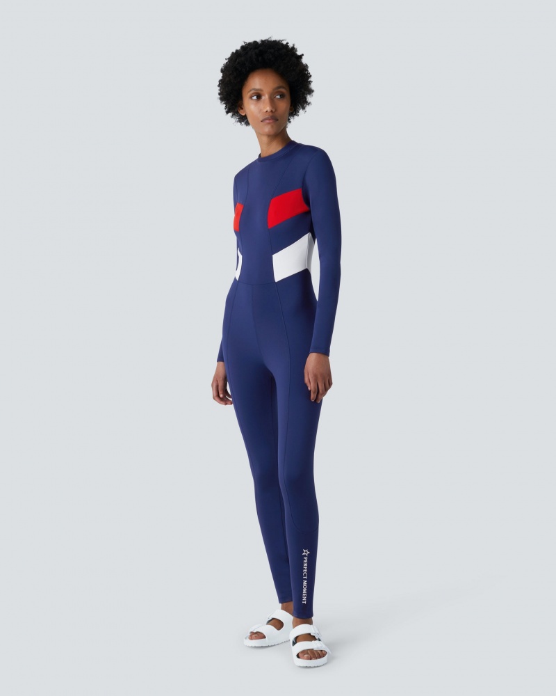 Perfect Moment Imok Full Wetsuit Azul Marino | NJM613748