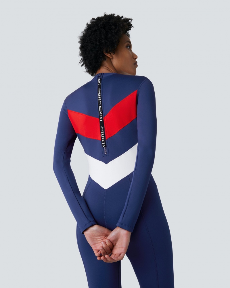Perfect Moment Imok Full Wetsuit Azul Marino | NJM613748