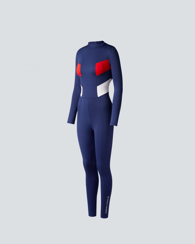 Perfect Moment Imok Full Wetsuit Azul Marino | NJM613748