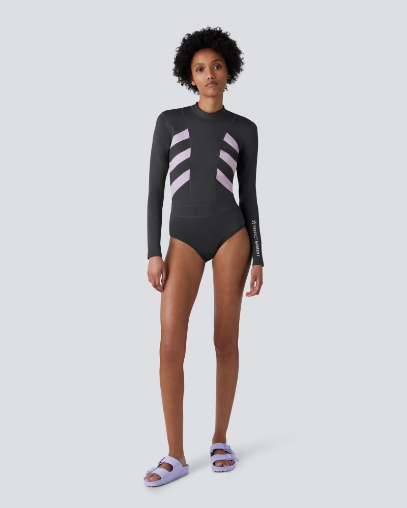 Perfect Moment Imok Wetsuit Asphalt Grey/Lilac | XAE294503
