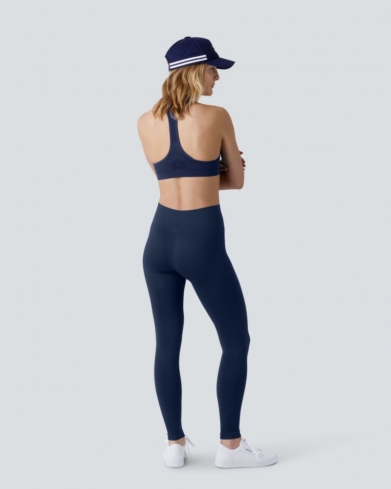Perfect Moment Intarsia Leggings Azul Marino | DXI635918