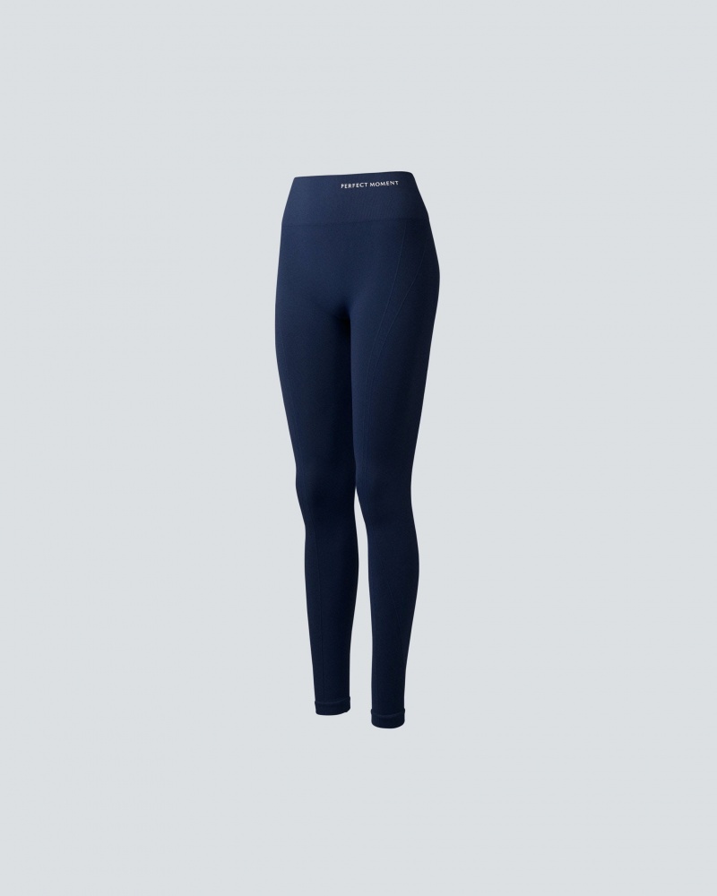 Perfect Moment Intarsia Leggings Azul Marino | DXI635918