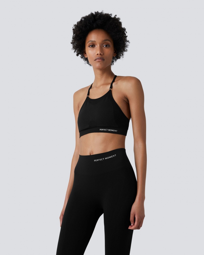 Perfect Moment Intarsia Leggings Negros | IKU401389