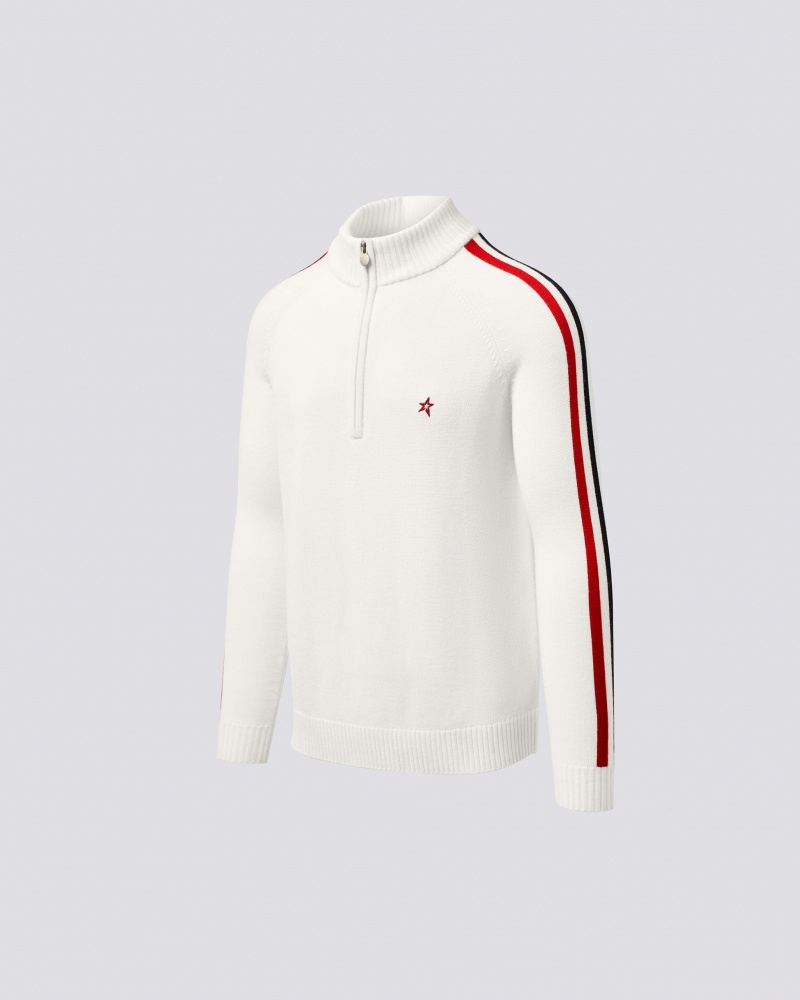 Perfect Moment LA Tour IV Merino Lana Half-Zip Blancos | WBI143650