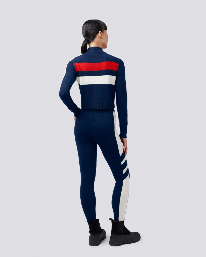 Perfect Moment Mania Merino Lana Legging Azul Marino | VCL621597