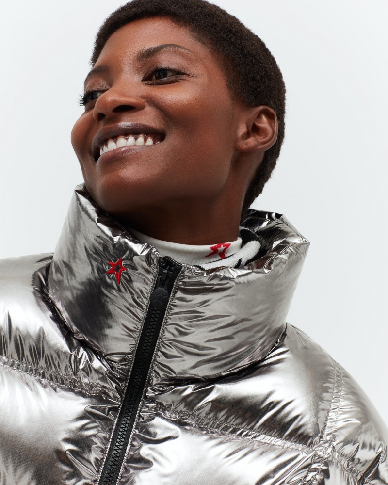 Perfect Moment Metallic Nevada Down Jacket Plateados | RVS140976