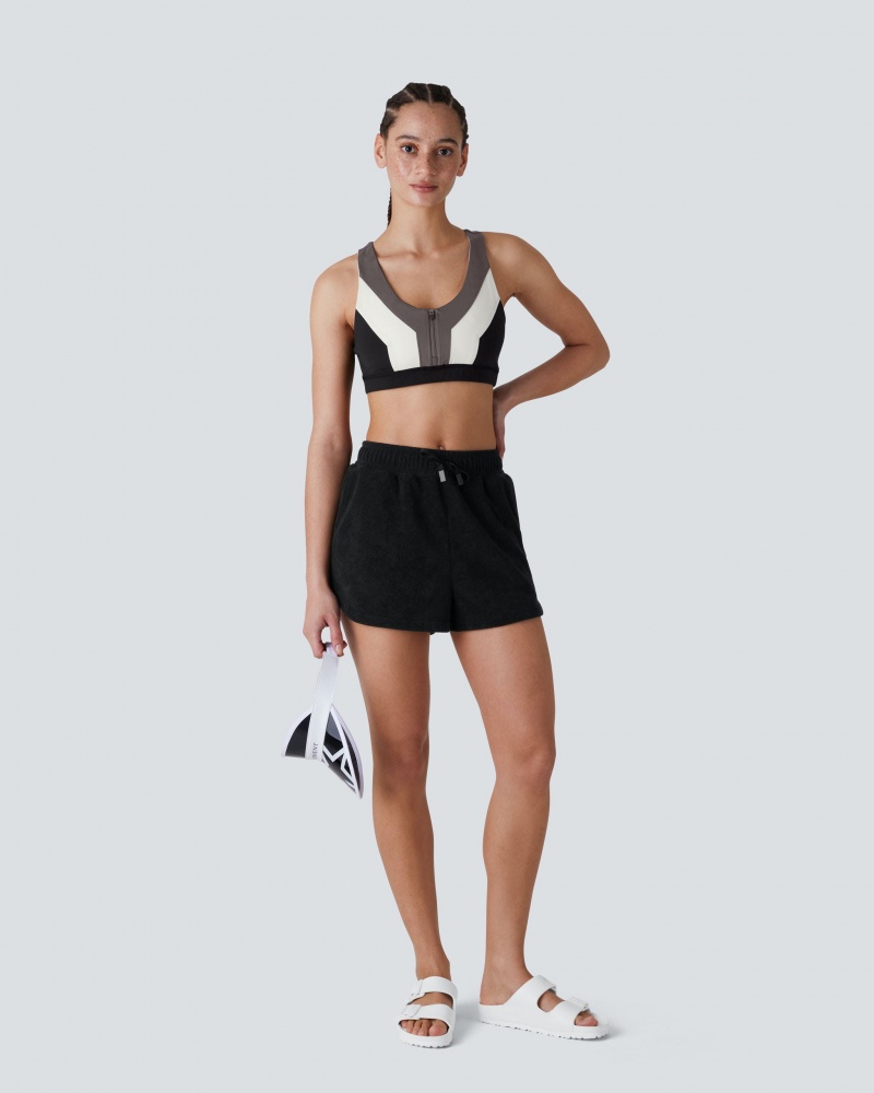 Perfect Moment Misty Towelling Shorts Negros | NTB432806