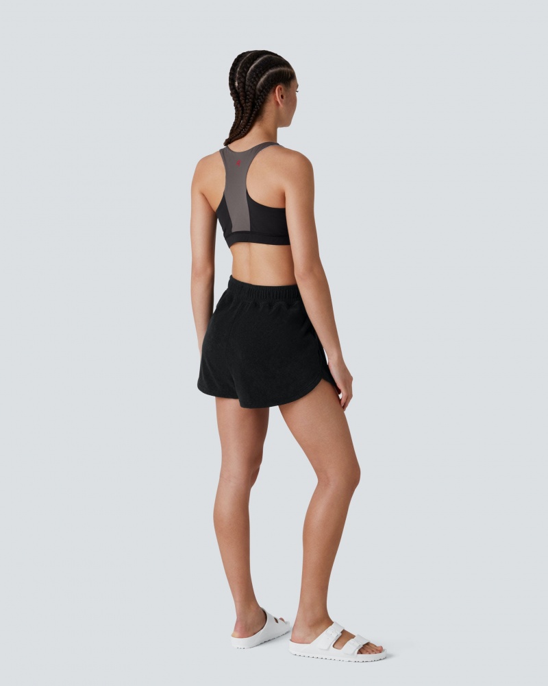 Perfect Moment Misty Towelling Shorts Negros | NTB432806