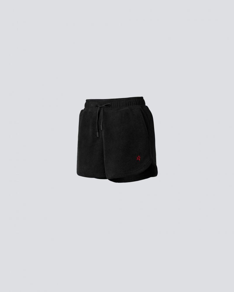 Perfect Moment Misty Towelling Shorts Negros | NTB432806