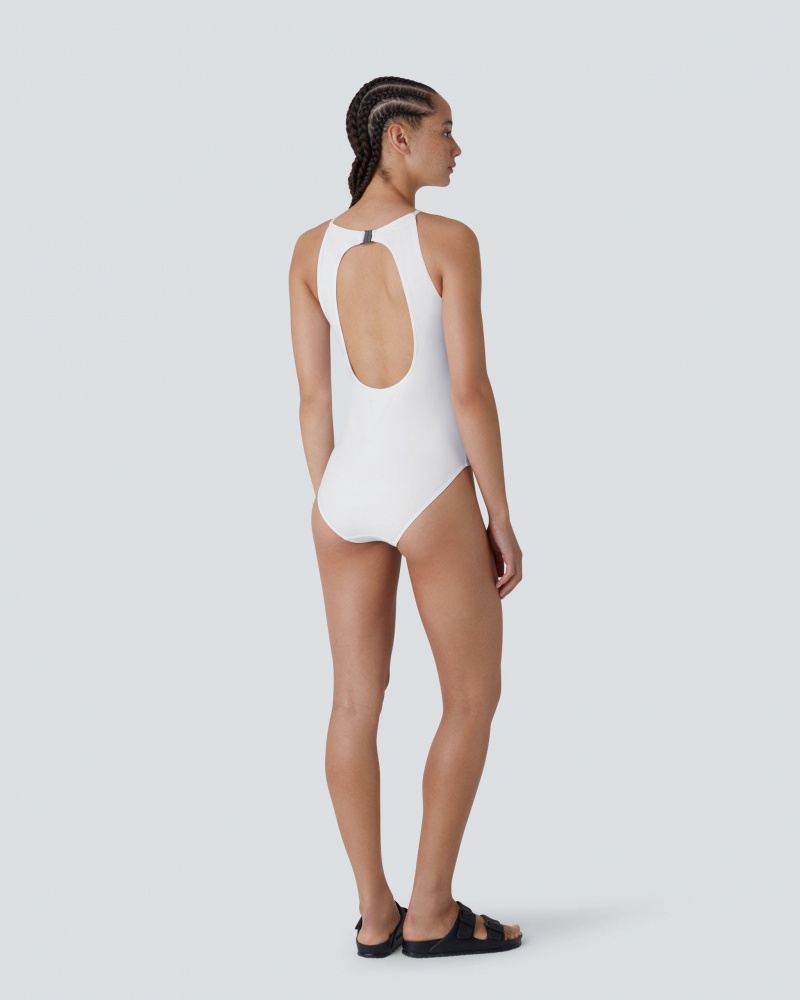 Perfect Moment Nordic Halter One-Piece Swimsuit Blancos | BUP028671