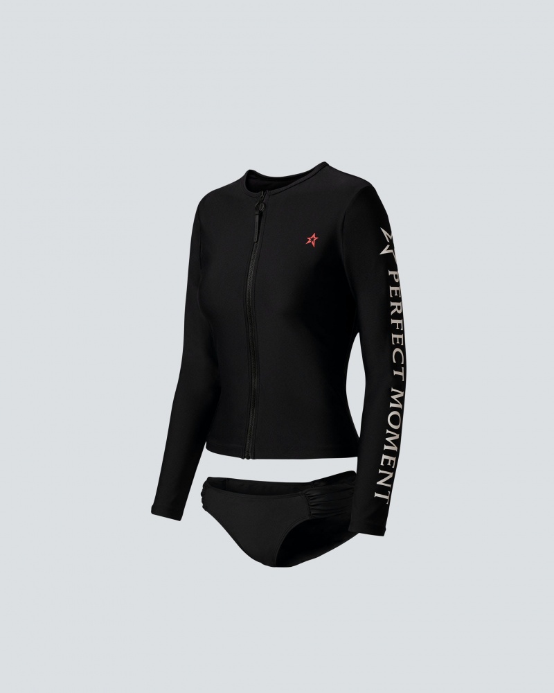 Perfect Moment PM Rash Guard Bikini Negros | OLP352710