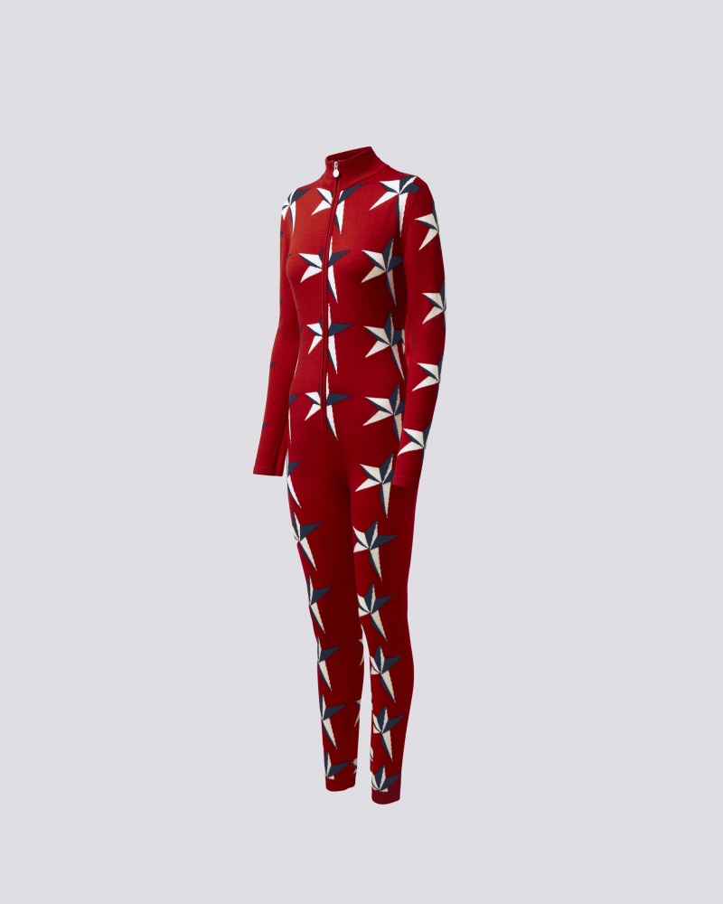 Perfect Moment PM Star Merino Lana Jumpsuit Rojos | GQO627935