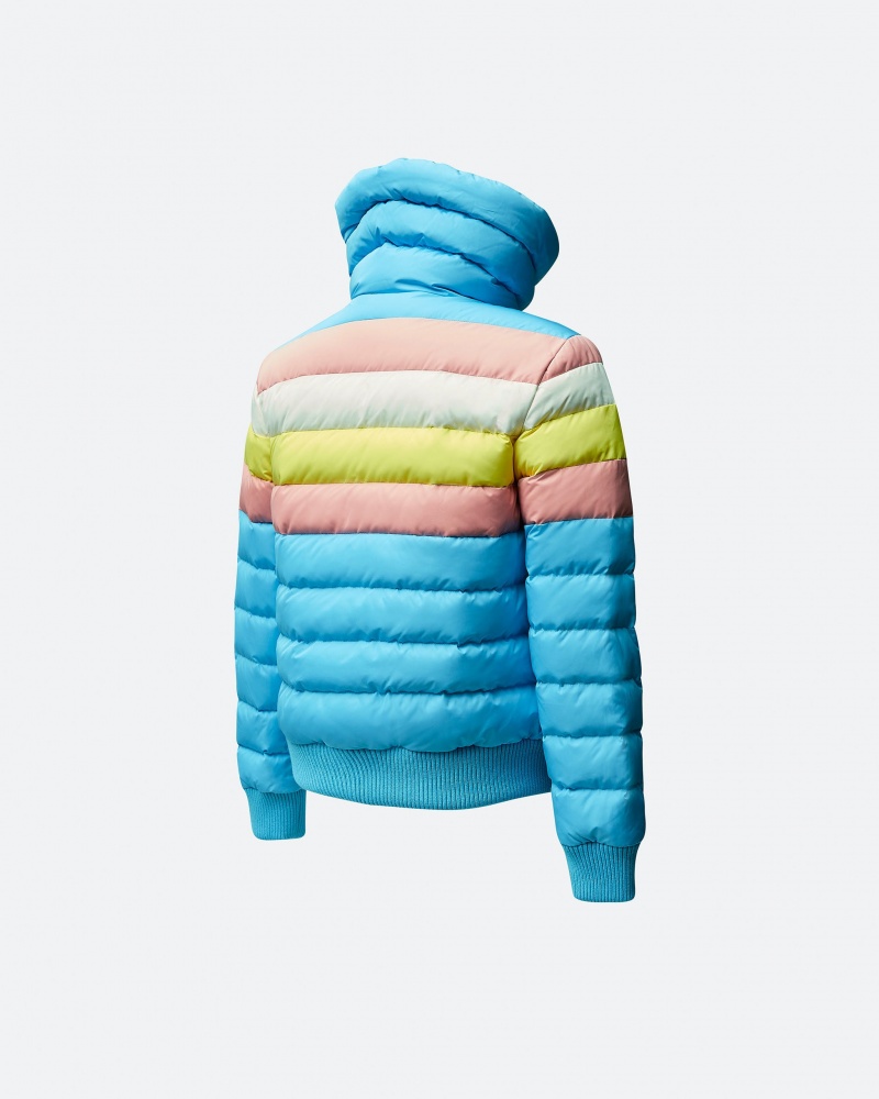 Perfect Moment Pastel Queenie Down Jacket Azules | IAP073519